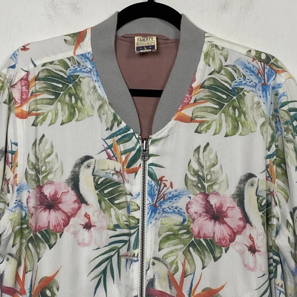 Faherty Dockside Reversible Bomber Jacket In Prim… - image 5